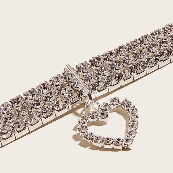 Rhinestone Cat Necklace Collar - Picture 5 of 5